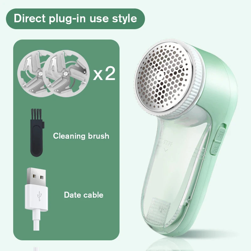 Quitapelusas Eléctrico Portátil con Cuchilla Profesional — Elimina Pelusas de Ropa y Tejidos