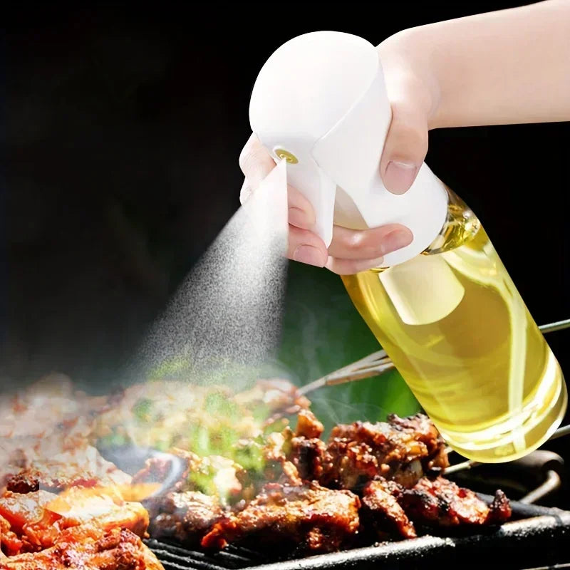 Dispensador de Aceite en Spray 200ml — Botella Pulverizadora para Cocina, Camping y Barbacoa
